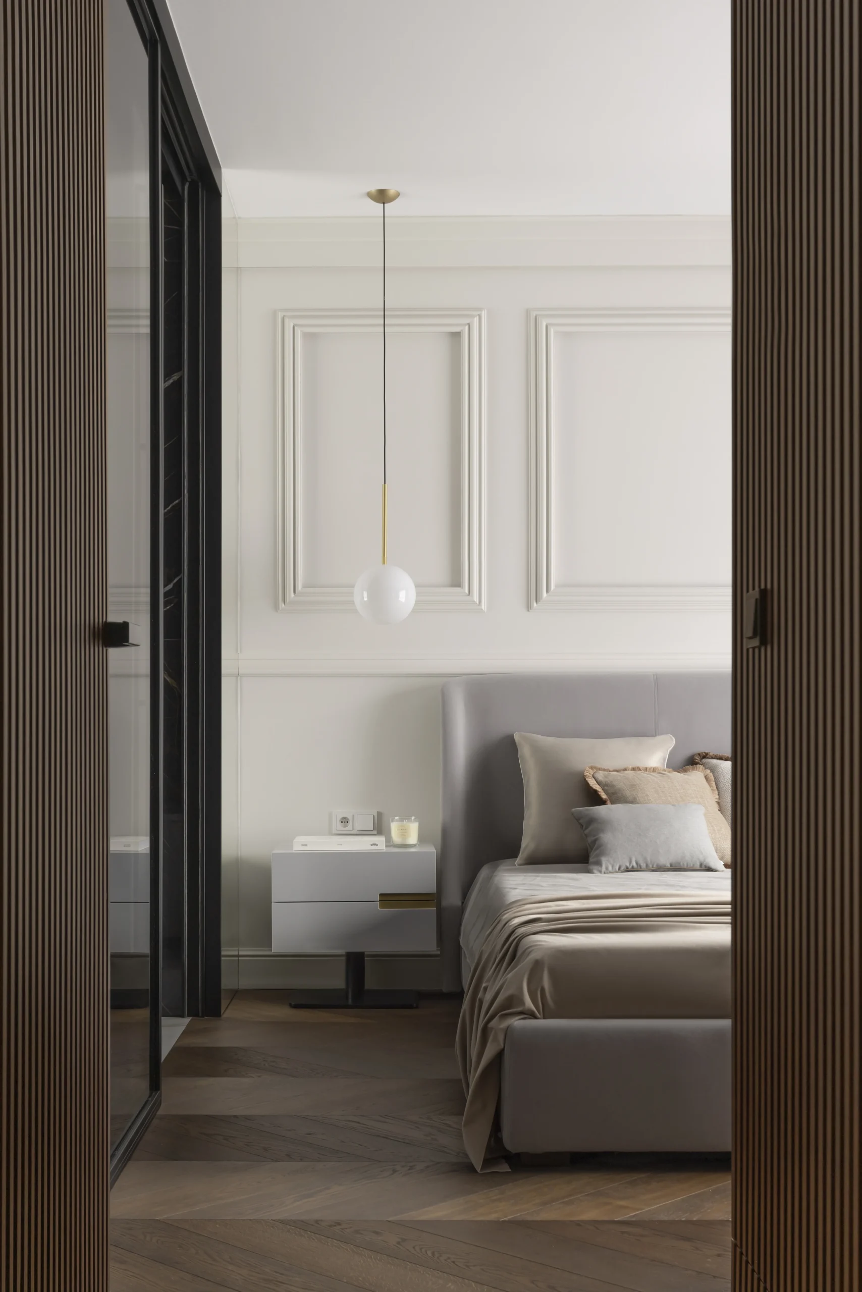 Sypialnia apartamentu w Gdańsku – AXMN Gdańsk