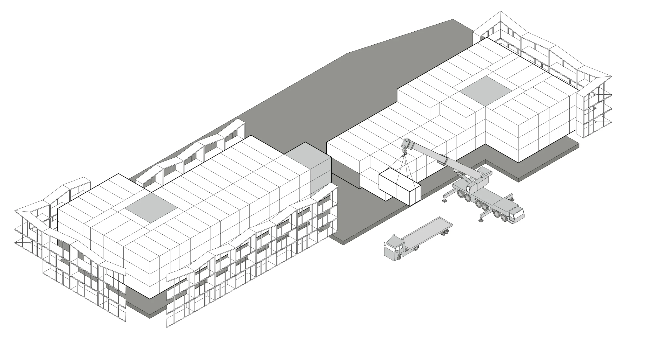Hotel Mausz – koncepcja architektoniczna w systemie Modular Thinking – AXMN Gdańsk