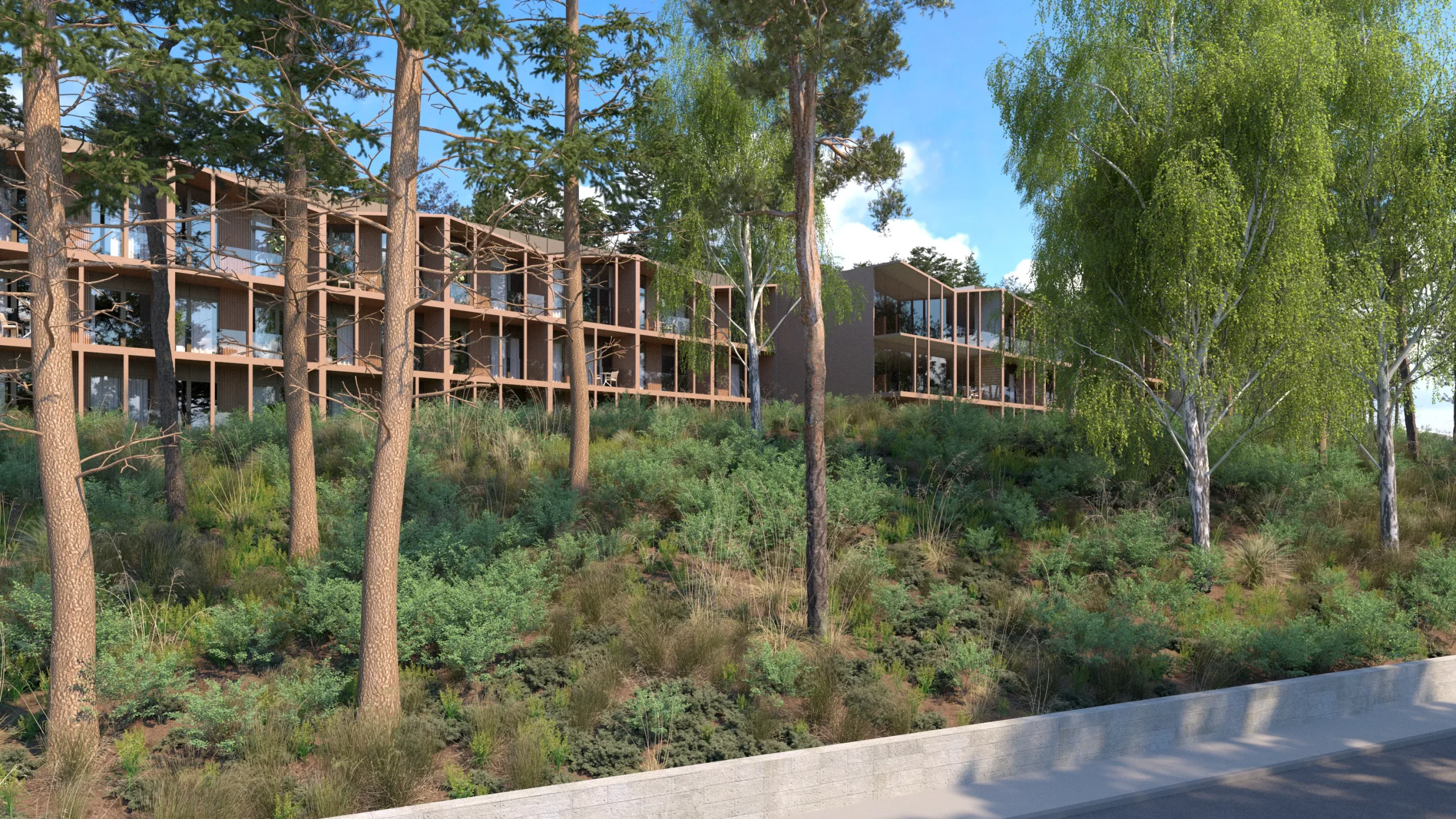 Hotel Mausz – projekt architektoniczny w otoczeniu przyrody – AXMN Gdańsk