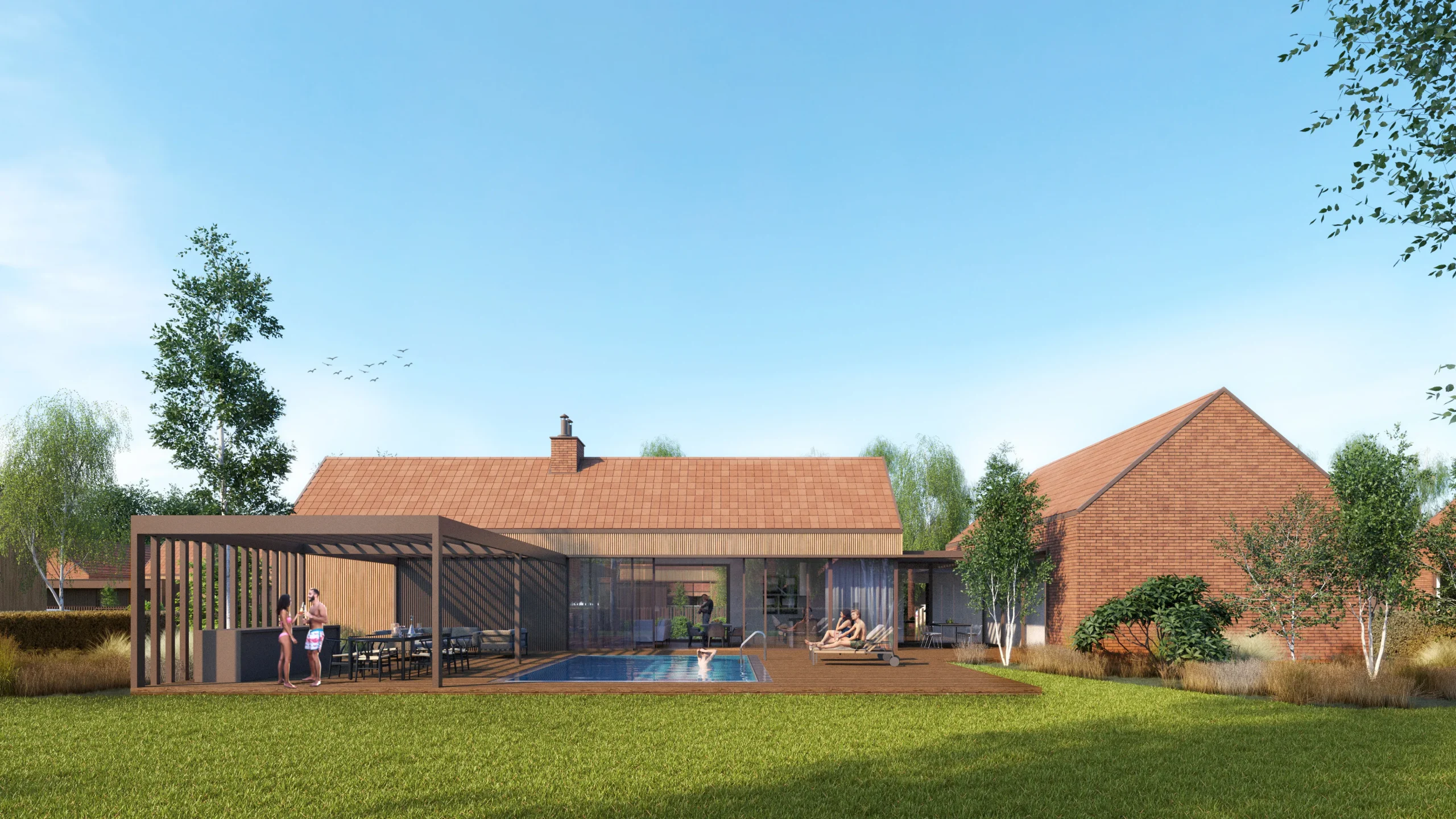 Tałty Resort – domy wakacyjne nad jeziorem – AXMN Gdańsk