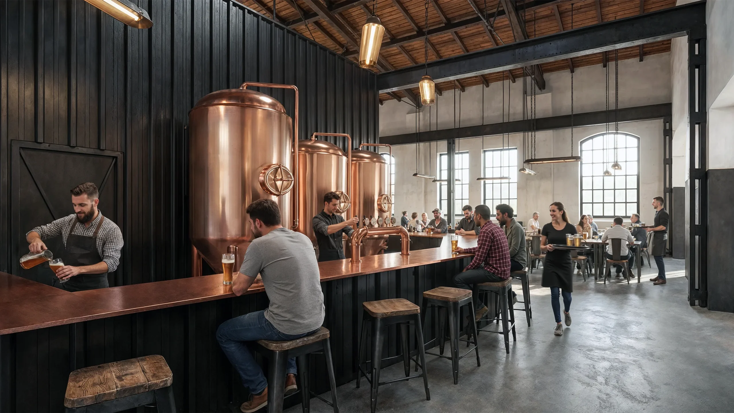 Browar Stocznia - Wnętrza - AXMN Gdańsk