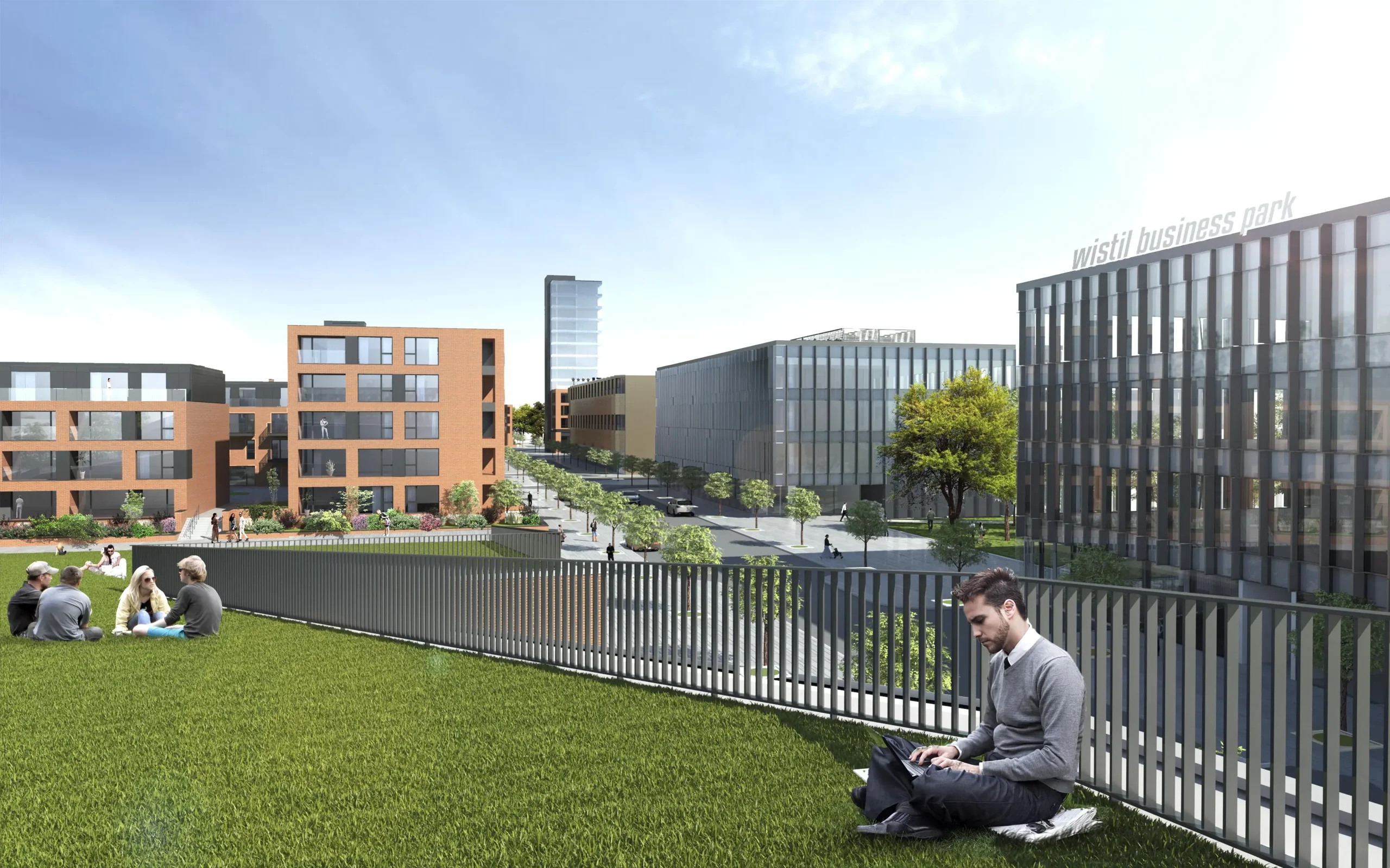 Wistil Business Park - Wizualizacja - AXMN Gdańsk