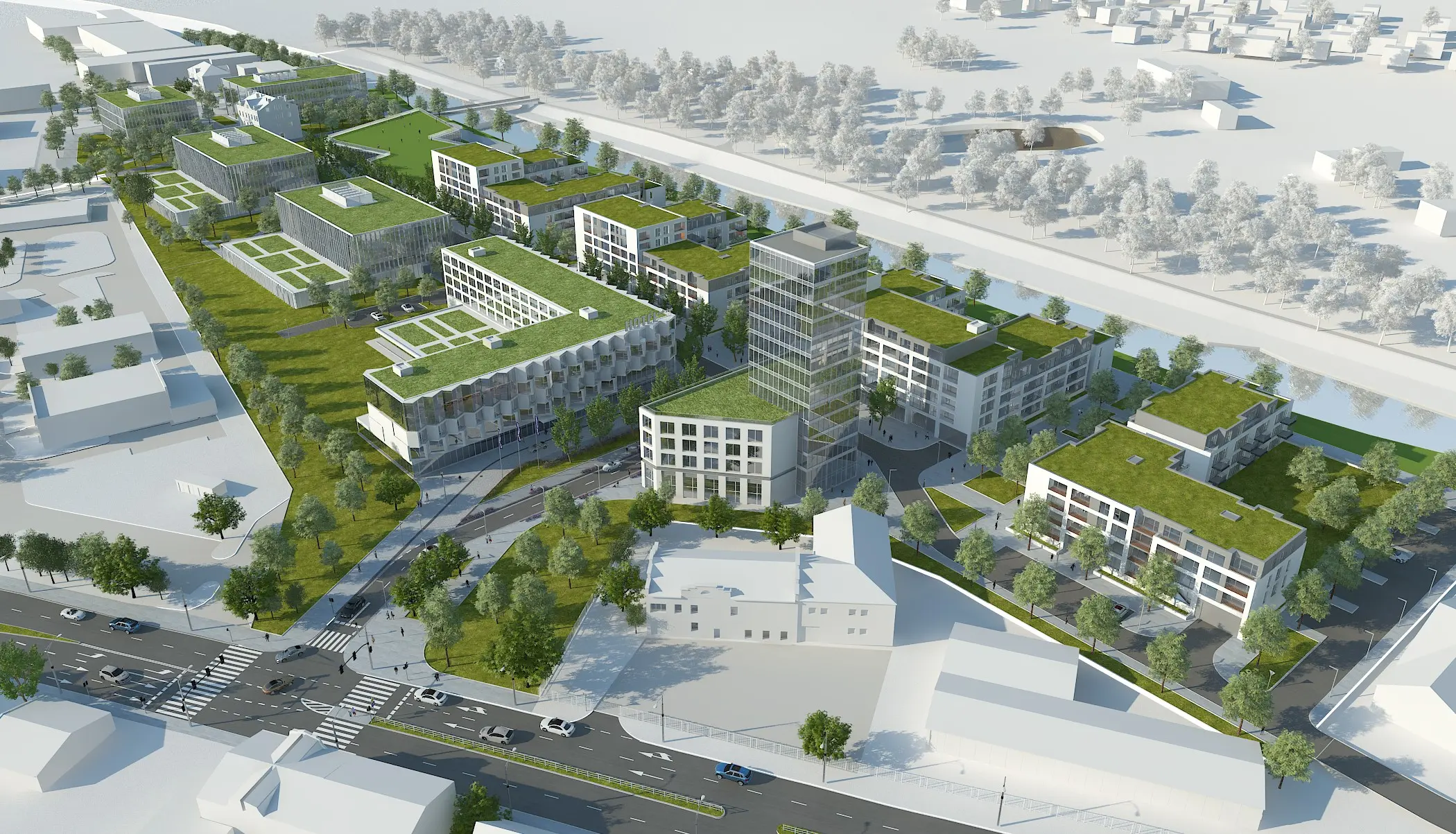 Wistil Business Park - Masterplan - AXMN Gdańsk