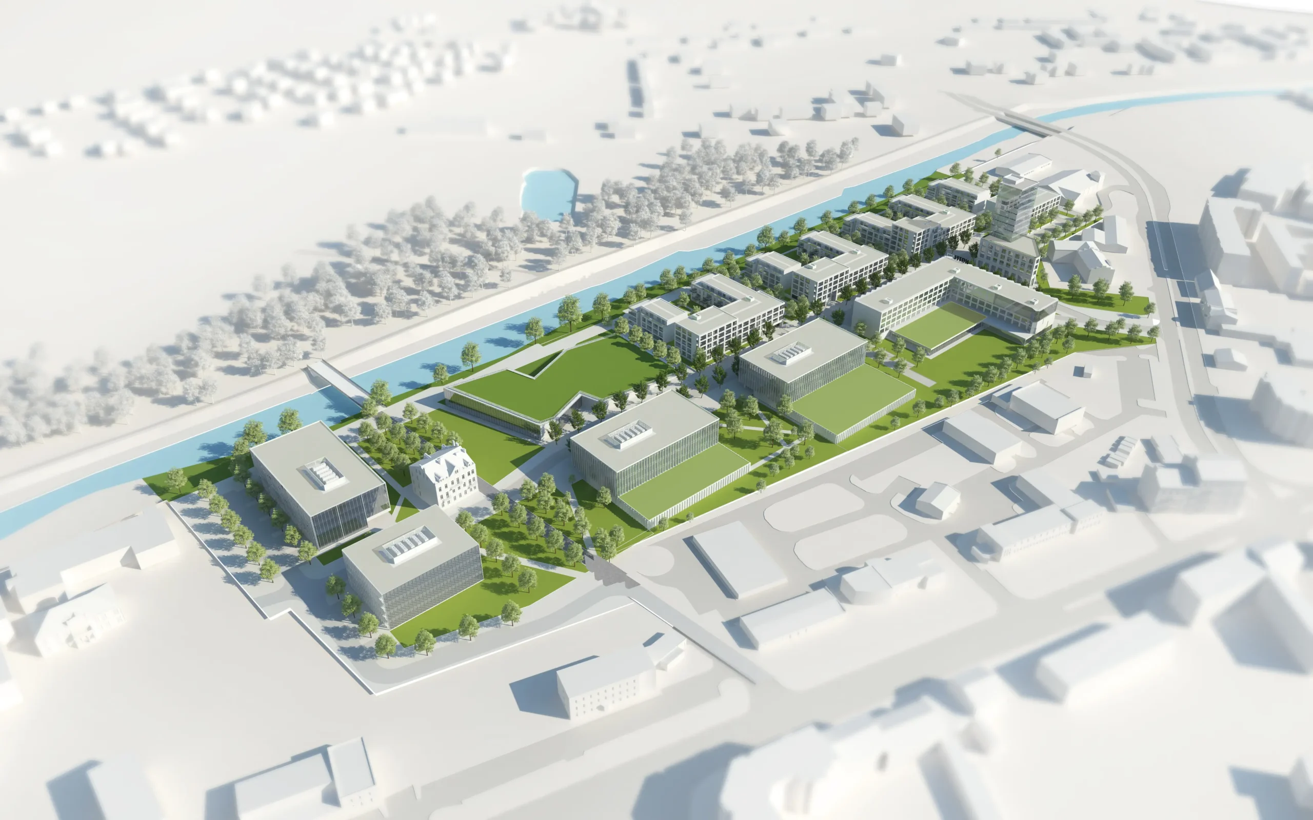 Wistil Business Park - Masterplan - AXMN Gdańsk